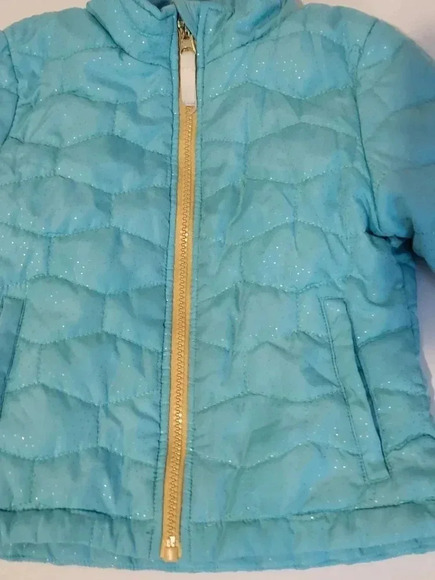 Cat & Jack Green Puffer Coat - Picture 3 of 6